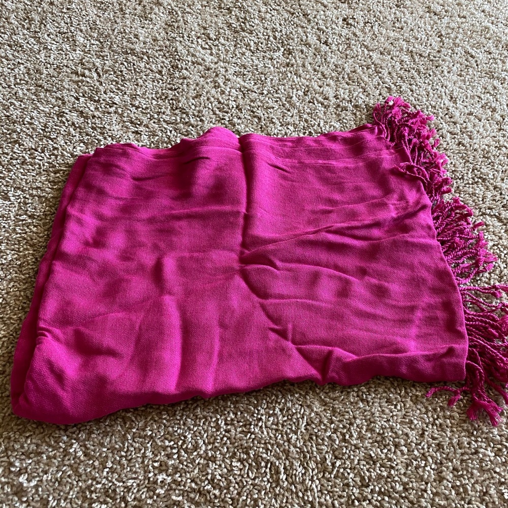 Pink scarf